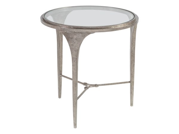 Artistica Home 2360-953 Porto Silver Round End Table