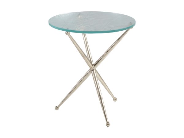 Artistica Home 2365-953 Marcus Champagne Round End Table