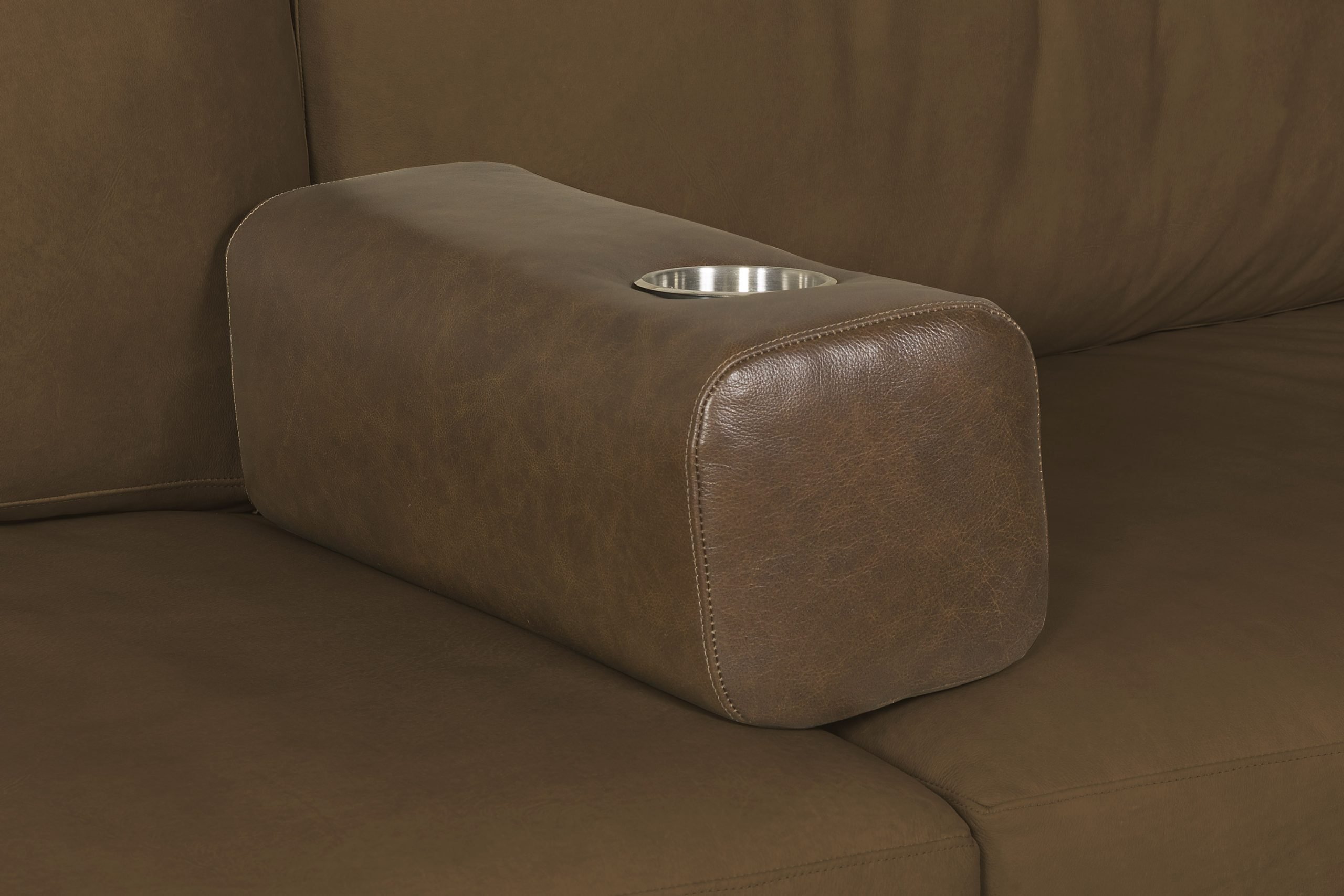 McKinley Leather 7115-FA Whitley Armrest Cupholder