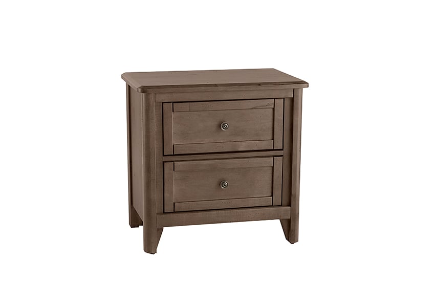 Vaughan Bassett 820-227 Woodbridge 2 Drawer Nightstand Dark Cashmere Finish