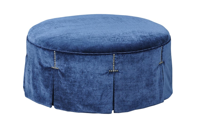 Kincaid Furniture UPH-153-03 Landon Round Cocktail Ottoman