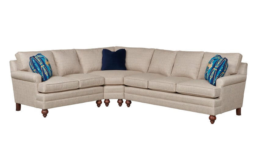 Kincaid Furniture UPH-XCC-SP Comfort Select Sock Arm Sectional Package