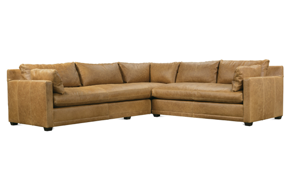Rowe Furniture SYLVIE-L-245, SYLVIE-L-248 Sylvie Sectional: Bespoke Leather Program