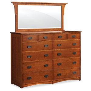 Simply Amish EC24512B Prairie Mission 12-Drawer Bureau, 71.5"