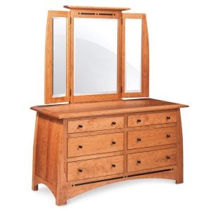 Simply Amish ECA21570-6 Aspen 6 Drawer Dresser with Inlay