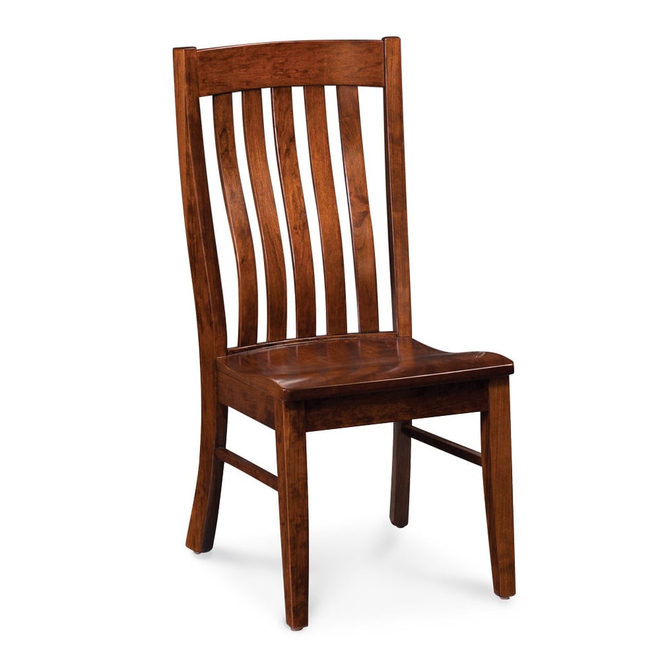 Simply Amish ECBRD-02A-W Bradford Side Chair w/ Wood Seat
