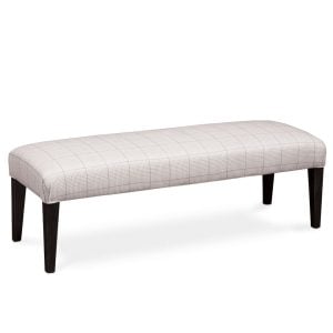 Simply Amish ECCLR-16F-F Claire Bench with Upholstery, 84" - Fabric Cushion Seat