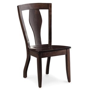 Simply Amish ECCRA-02A-L Crawford Side Chair w/ Leather Cushion Seat