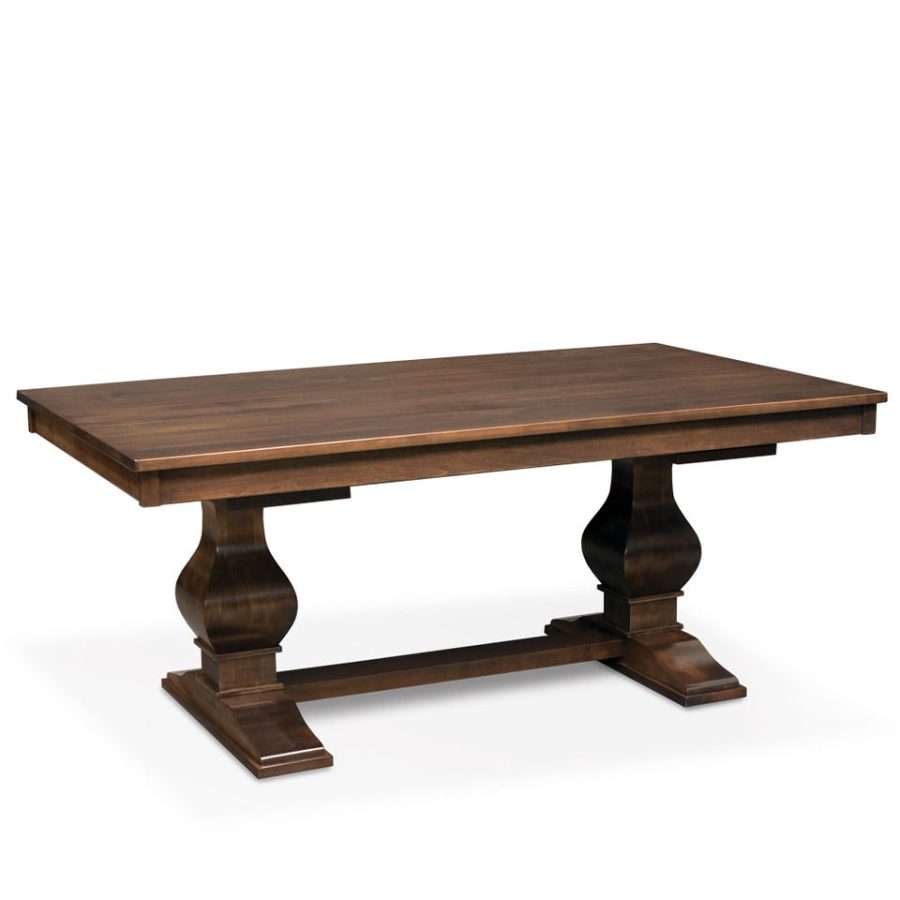 Simply Amish ETCRA-G01D26-Q Crawford Double Pedestal Table, 18" Butterfly Leaf on Each End Simply Amish ETCRA-G01D26-Q Crawford Double Pedestal Table, 18" Butterfly Leaf on Each End