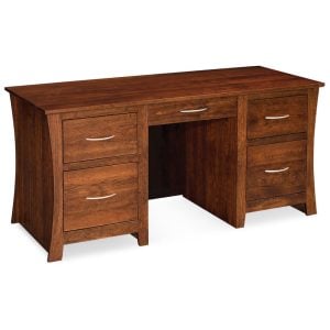 Simply Amish WDGAR-02B1 Garrett Executive Desk, 62"