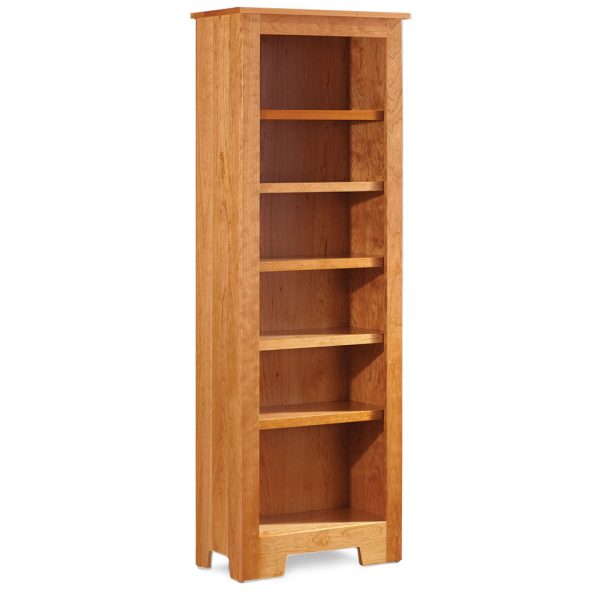 Simply Amish KCSBC-NOPN-2465 Shaker Narrow Bookcase w/ 4 Adjustable Shelves