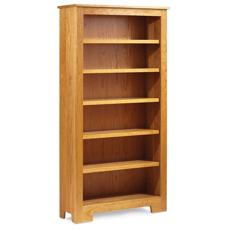 Simply Amish KCSBC-WOPN-3665 Shaker Wide Bookcase, 37.5" w/ 4 Adjustable Shelves