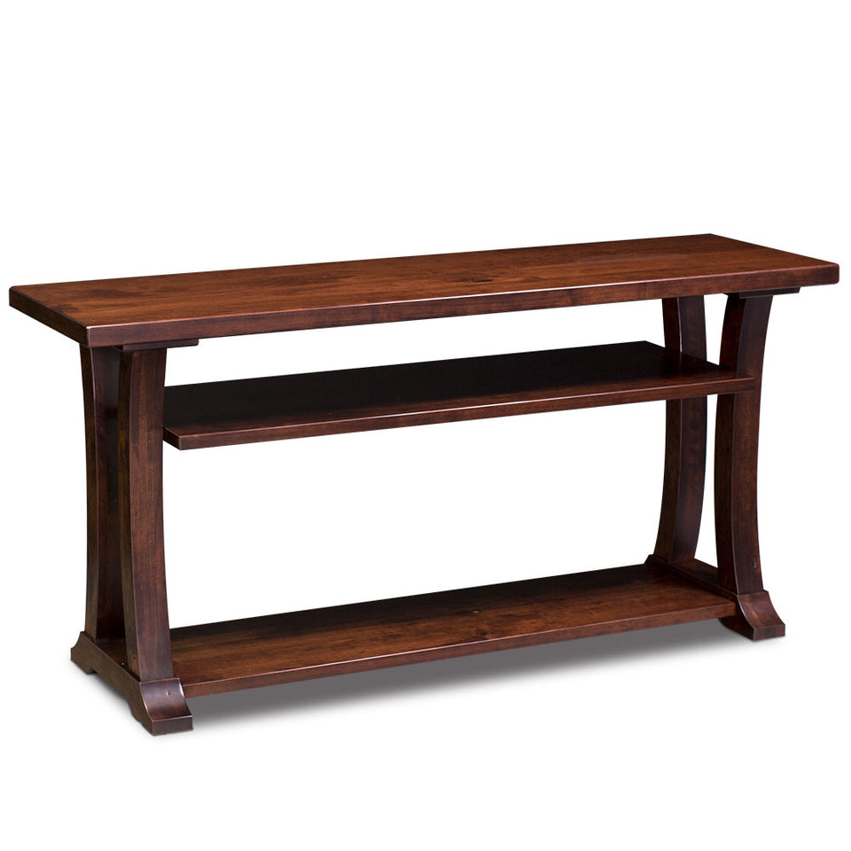 Simply Amish LEALE-B09C Alexandria Open TV Stand, 60"