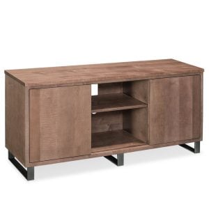 Simply Amish LEIRN-C41E-C Ironwood TV Console, 72" w/ Gunmetal Base