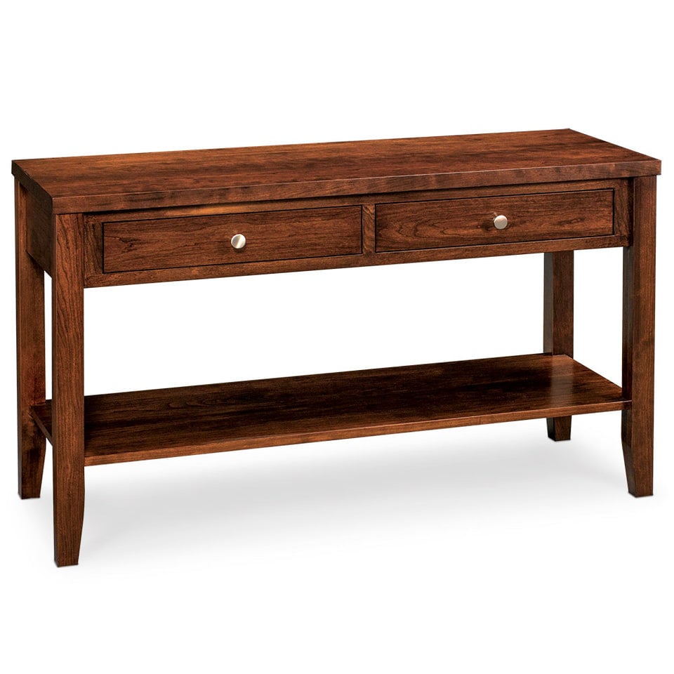 Simply Amish LOPAR-31A1A Parkdale Sofa Table with Shelf, 60"