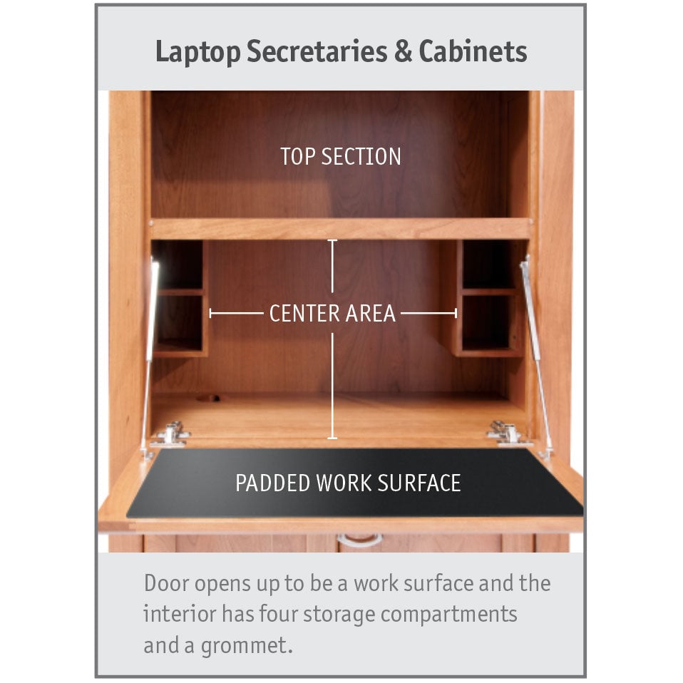 Simply Amish WDLFT-23G1 Loft Laptop Secretary Simply Amish WDLFT-23G1 Loft Laptop Secretary