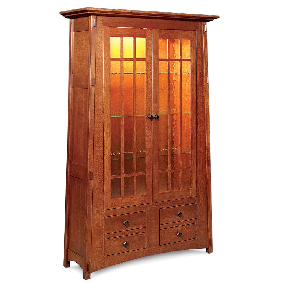 Simply Amish MAMCBOC McCoy Bookcase with Glass Doors