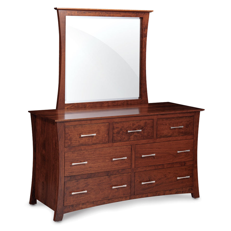 Simply Amish MEL716D-70 Bedroom Loft 7-Drawer Dresser, 70" - Hickory ...