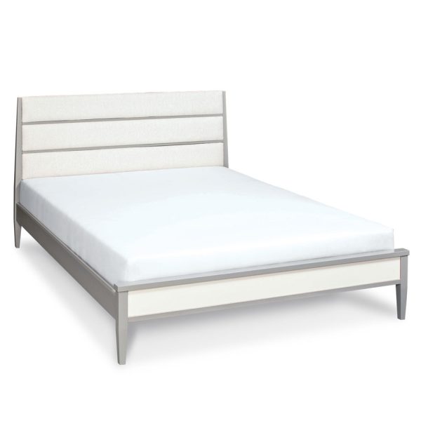 Simply Amish SBADD-39B5-F Addison 3 Panel Upholstered Twin Bed