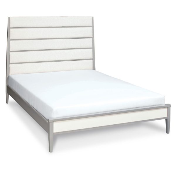 Simply Amish SBADD-40B5-F Addison 5 Panel Upholstered Twin Bed