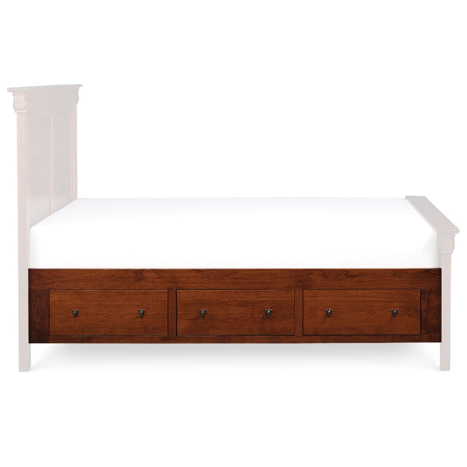 Simply Amish SSLPP-13A Louis Philippe CA King Under-Bed Storage