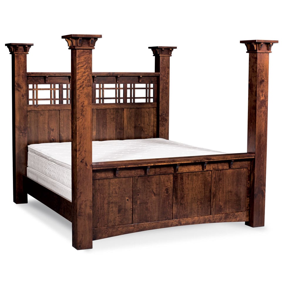 Simply Amish SBMKG-07B2 MaKayla King Grande Poster Bed