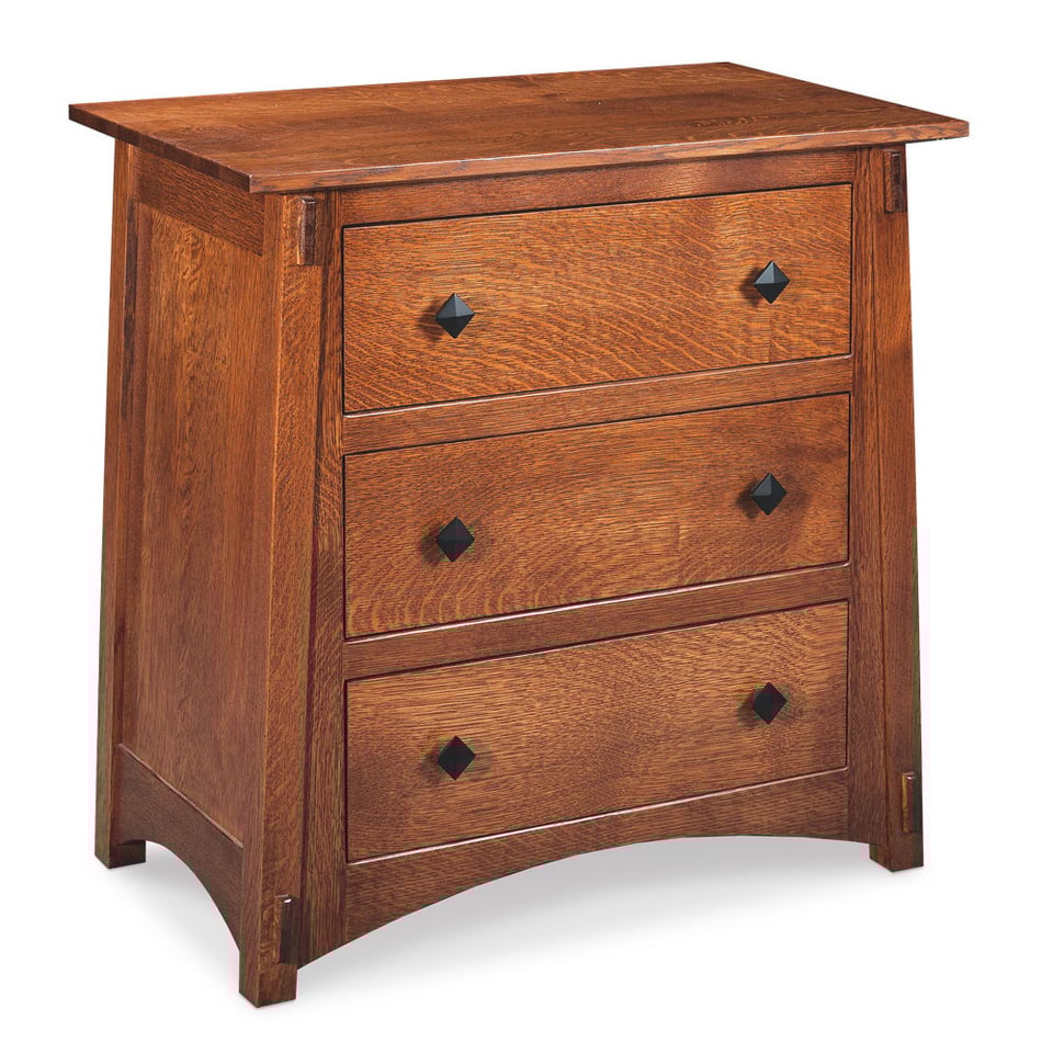 Simply Amish SNMCC-02C4 McCoy Nightstand with Drawers, Extra Wide