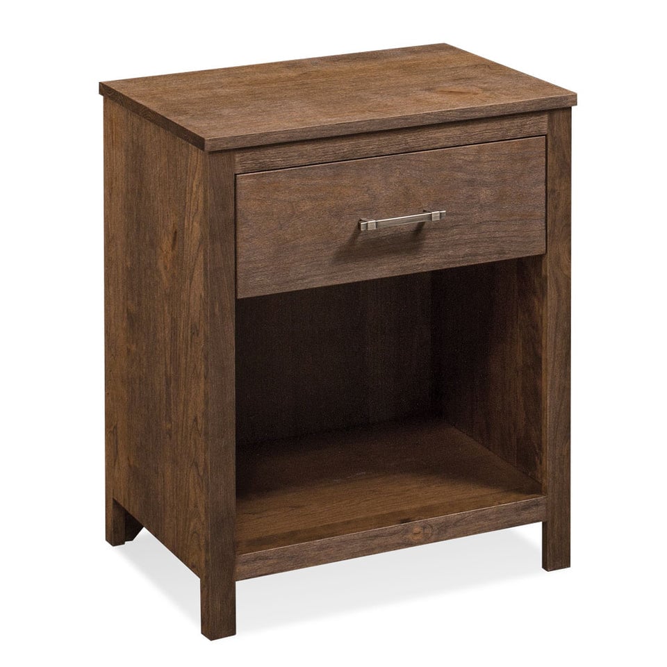Simply Amish SNSHE-04A1 Sheffield Nightstand with Opening on Bottom
