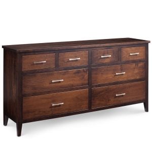 Simply Amish SSCRA-08H3 Crawford 8-Drawer Dresser, 72"w