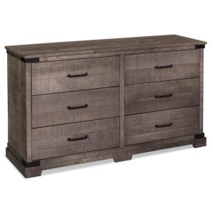 Simply Amish SSMOK-08F3 Montauk 6-Drawer Dresser, 72"