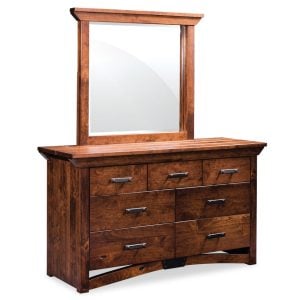 Simply Amish SSTRB-08G3 B&O Railroad Trestle Bridge 7-Drawer Dresser