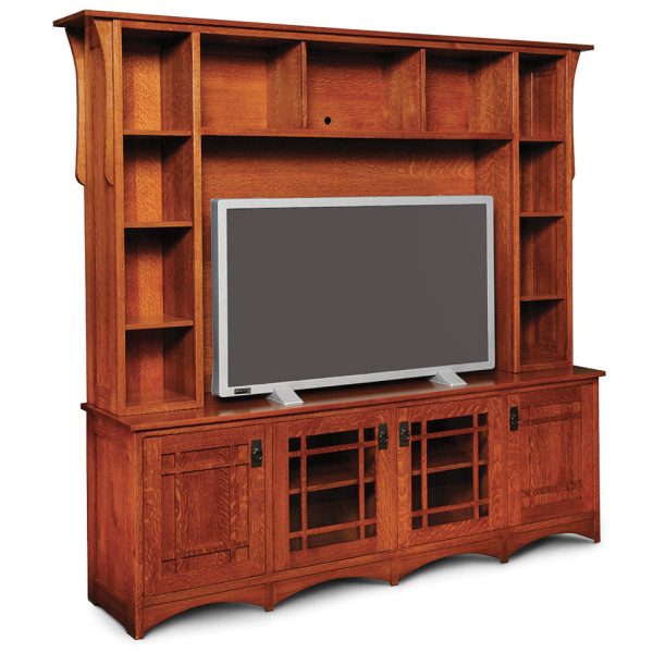 Simply Amish TS2035BO Prairie Mission Deluxe Entertainment Center, Base Only