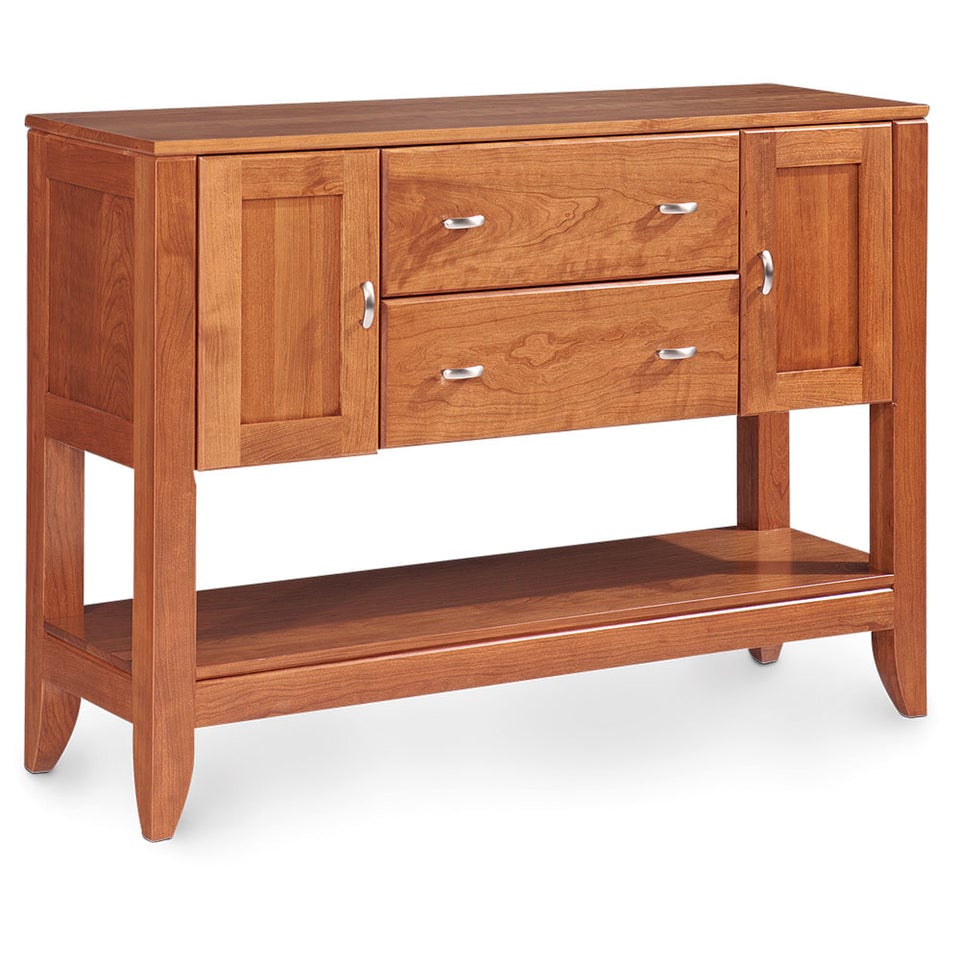 Simply Amish TVJSB Justine Open Sideboard - Features open space behind doors