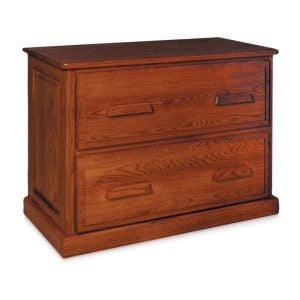 Simply Amish WSLFC2D Classic Lateral File Cabinet, Plain End