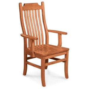 Simply Amish KSUAC-L Urbandale Arm Chair w/ Leather Cushion Seat