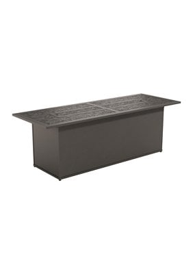 Tropitone Furniture 282175FPL-24 Arazzo 75" x 27" Rectangular, 24" HT, Match Lit Fire Pit