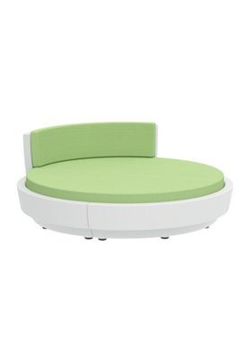 Tropitone Furniture 3A2110FC1B Curve Full Circle, 1/4 Back, Party Lounger