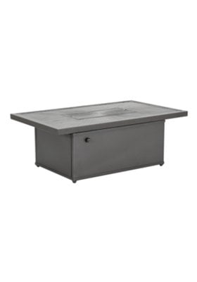Tropitone Furniture 262053FPL-24 Linea 50" x 30" Rectangular, 24" HT Match Lit Fire Pit