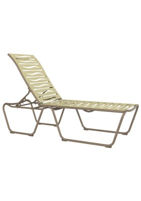 Tropitone Furniture 9532WV-18 Millennia EZ SPAN Armless Chaise Lounge Wave Segment (ADA Compliant)