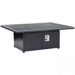 Tropitone Furniture 762367FP-24 Solasta, 54" x 42" Rectangle 27" Height Ignitor Fire Pit