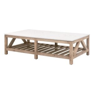 Essentials For Living 8019.SGRY-PNE/WHTQ Spruce Coffee Table
