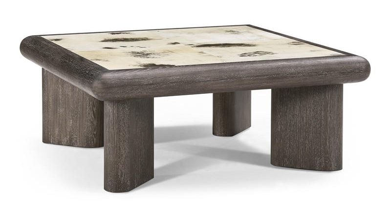 Jonathan Charles 500558-BWP Truett Square Cocktail Table