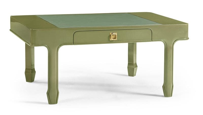 Jonathan Charles 500562-LDG Polly Avo Rectangular Cocktail Table