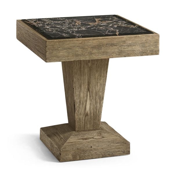 Jonathan Charles 491285-FDO Echo Canyon Square Marble Side Table