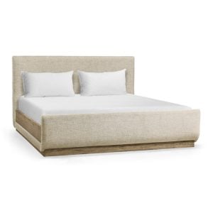 Jonathan Charles 491269-TLA-K Stone Ridge Upholstered Bed Light