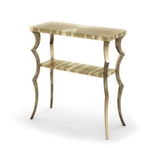 Jonathan Charles 009-3-AT0-WIB Cornwall Small Metal Console