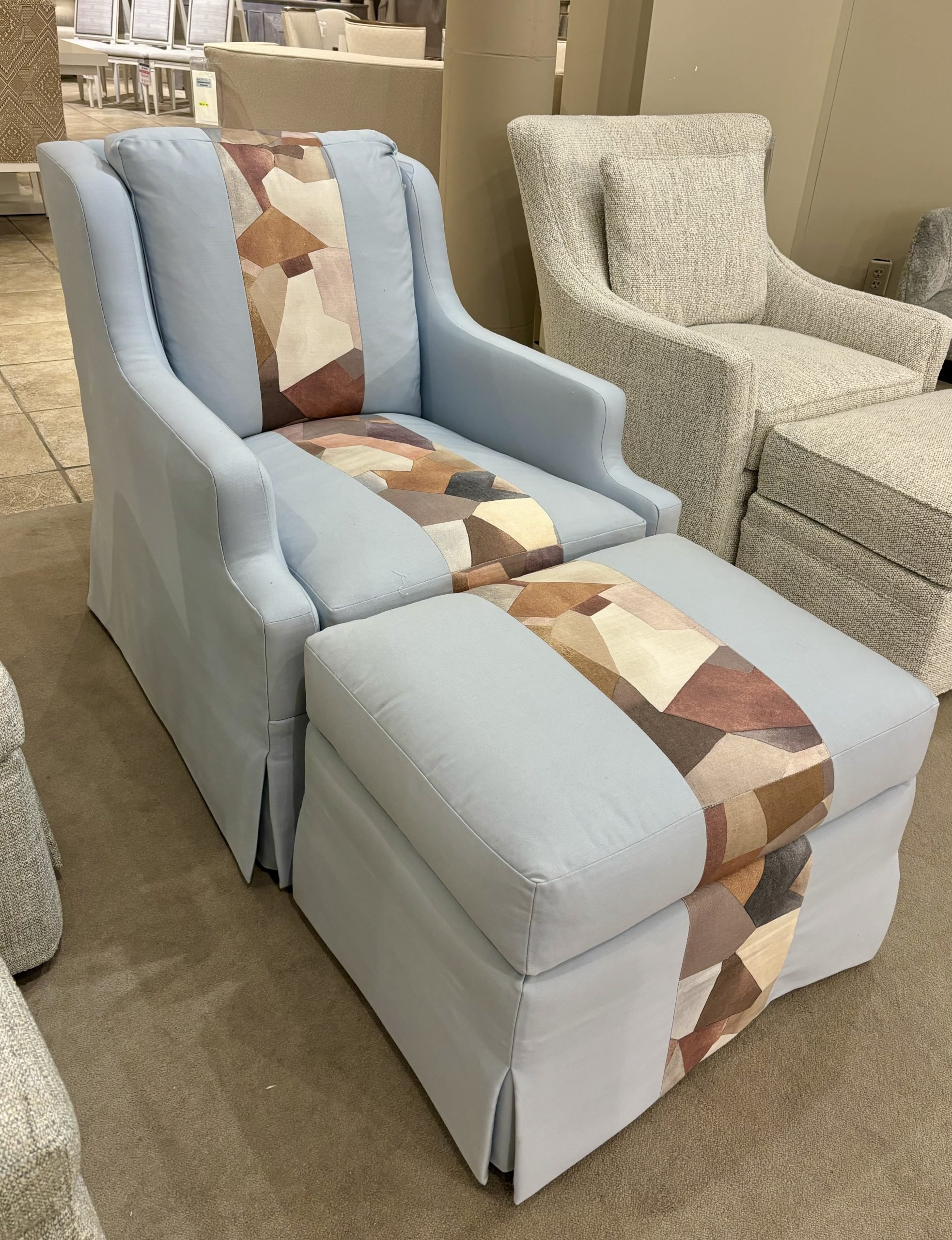 Hickory Chair PE6722-00 Harrison Chair and Ottoman