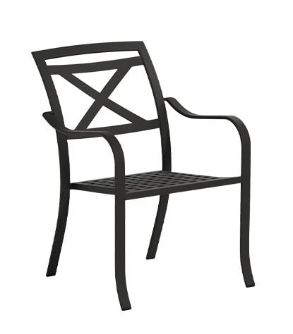 Tropitone Furniture 192424 Catalina Cast Dining Chair X Back