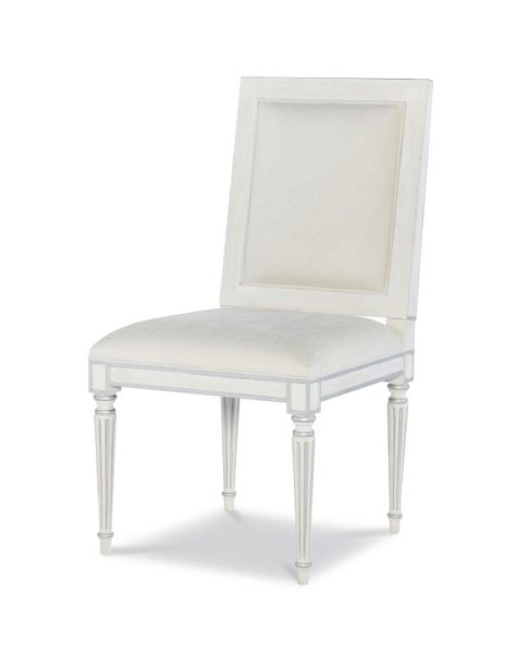 Century Furniture MN5364S-V2 Barrington Side Chair White Silver