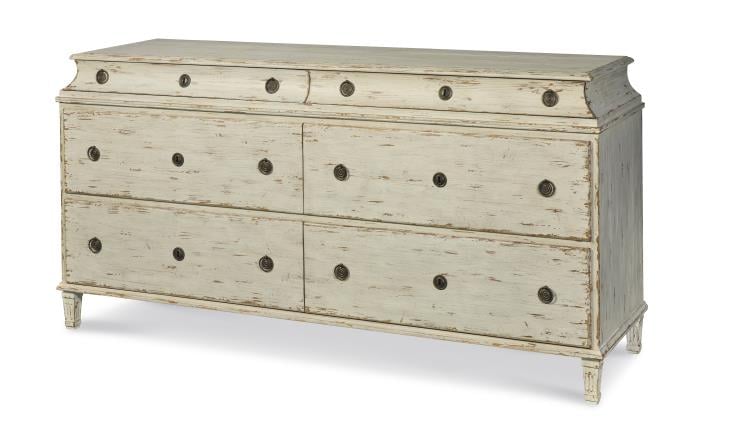 Century Furniture TSA-206-V1 Alexandre Ii Dresser Swedish Scraped Bone